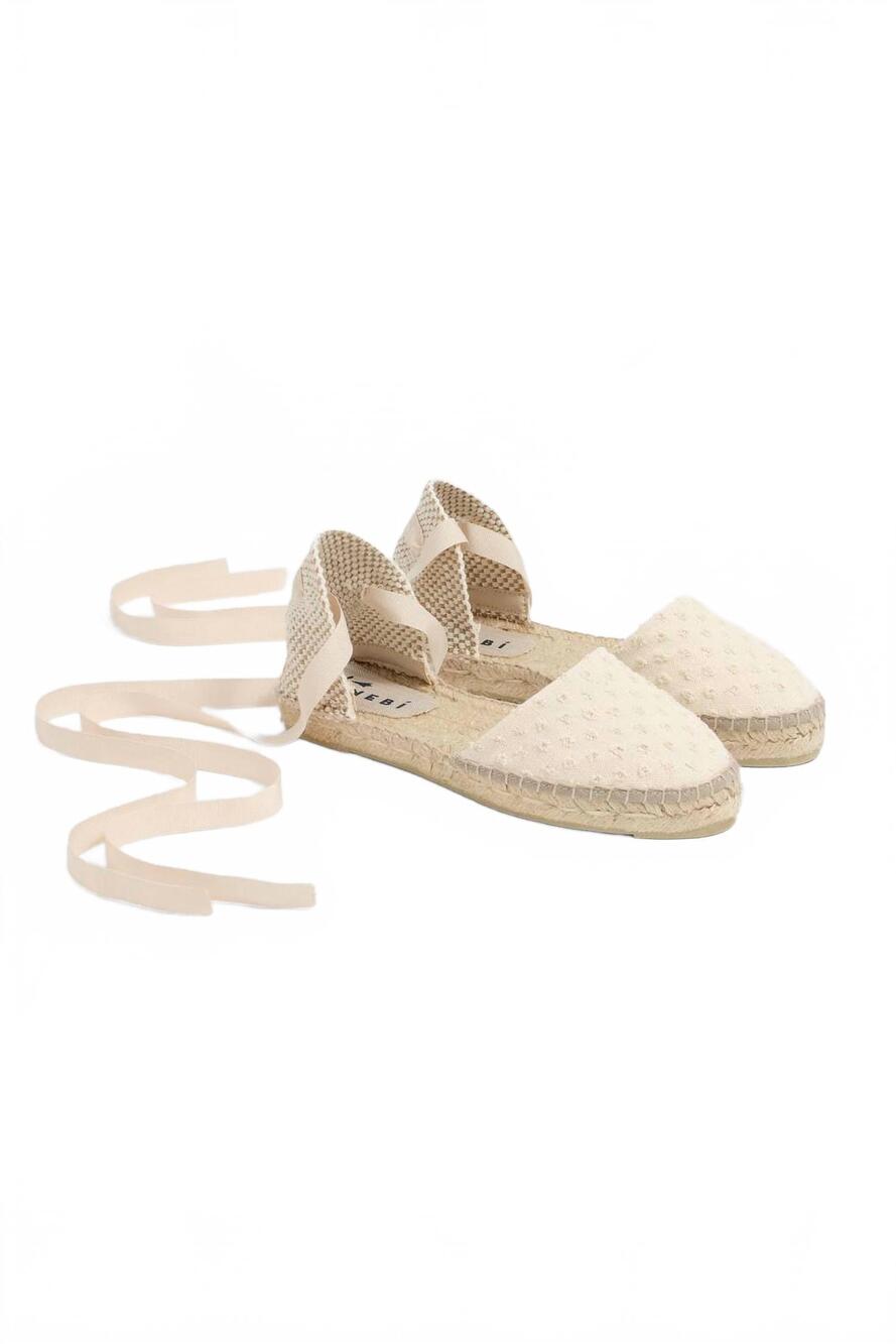 NEW MANEBI women's valenciana flat espadrilles in natural